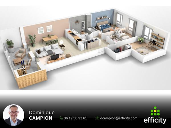 Appartement
         4 pièces
        - 86 m² 338 000 € *
