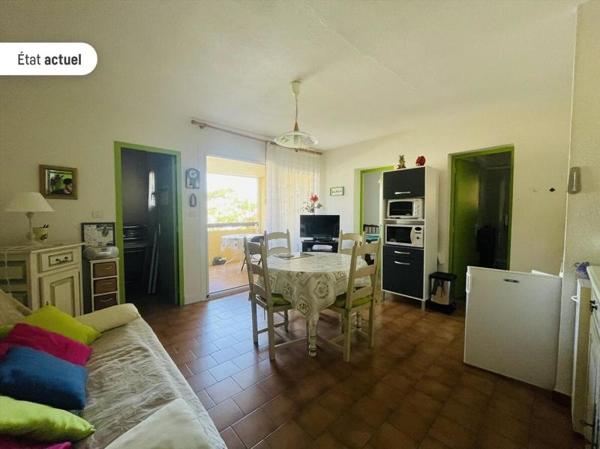Appartement à vendre 117 568 € Valras-Plage 3 p 32,6 m² DPE D