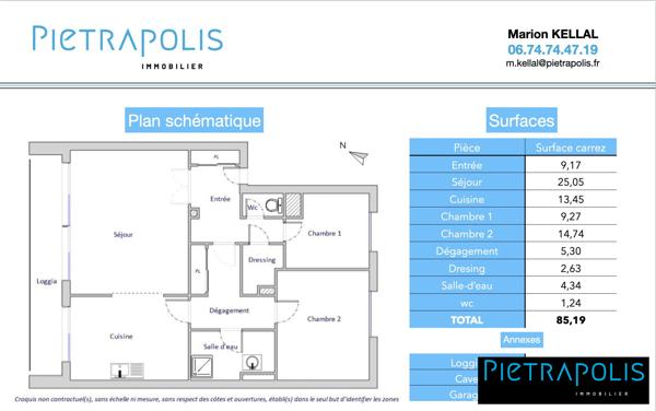 LYON 3ème. Dernier étage. Appartement rénové. 38,5 m² de pièce de vie. Loggia. Garage possible