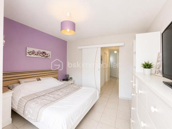 ⭐ Exclusivité Samuel Allouche – BSK Immobilier ⭐
Appartement T3 en rez-de-jardin avec garage – Résidence sécurisée

Situé au sein d'une résidence fermée et sécurisée par portail électrique, découvrez en exclusivité ce bel appartement de plain-pied de 76 m², parfaitement entretenu, offrant un cadre de vie calme et confortable.

Dès l'entrée, vous serez séduits par sa spacieuse pièce de vie très lumineuse, idéale pour recevoir famille et amis. La cuisine indépendante, entièrement équipée, est fonctionnelle et bénéficie d'un bel espace repas.

L'espace nuit se compose de deux chambres, d'une salle d'eau moderne et de nombreux rangements.

À l'extérieur, profitez d'un agréable jardin privatif d'environ 40 m², parfaitement aménagé avec terrasse et pergola, idéal pour les repas en extérieur et les moments de détente.

Les atouts du bien :

✅ Appartement de 76 m² en rez-de-jardin

Jardin privatif d'environ 70 m² 
Grande pièce de vie lumineuse
Cuisine indépendante équipée
2 chambres
Salle d'eau contemporaine
Appartement aux normes PMR
Garage communicant directement avec l'appartement
Place de stationnement libre dans la résidence (non numérotée)
Aucun voisin au-dessus
Fibre optique
Résidence fermée avec portail électrique
Informations complémentaires
Taxe foncière : 1 450 € / an
Charges de copropriété : 162 € / mois, comprenant notamment l'eau froide, la taille de la haie, du jardin, privatif et l’entretien de la chaudière au gaz.

Cet appartement conviendra parfaitement à un couple, une petite famille, des retraités recherchant un logement de plain-pied ou encore à une personne souhaitant un bien accessible et facile à vivre.

Une belle opportunité dans une résidence calme et recherchée.

📞 Pour tout renseignement ou organiser une visite, contactez Samuel Allouche – BSK Immobilier.