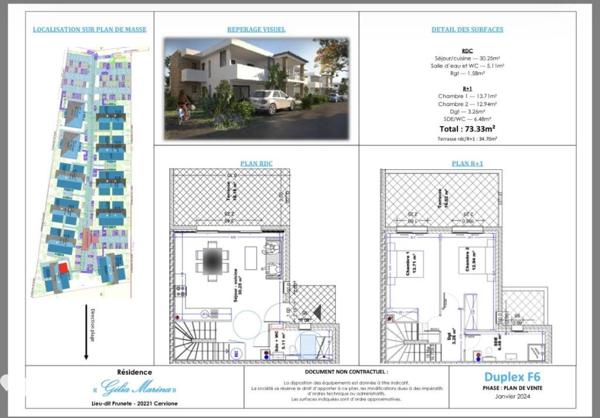VEFA d'un Duplex de type 3 avec terrasses et jardin
