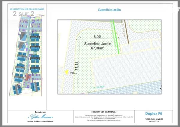 VEFA d'un Duplex de type 3 avec terrasses et jardin