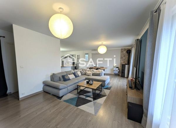 Maison 119 m² quartier Mas de Possac, 4 chambres, jardin, piscine et garage