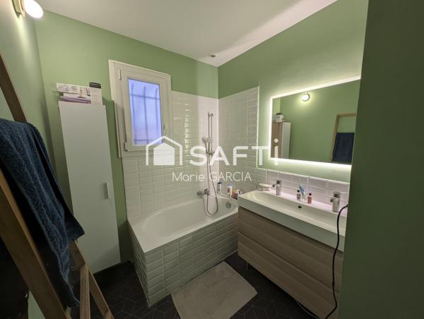 Maison 119 m² quartier Mas de Possac, 4 chambres, jardin, piscine et garage