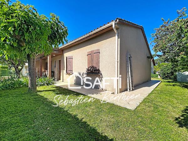 Lavaur – Maison plain-pied 4 chambres avec garage et jardin