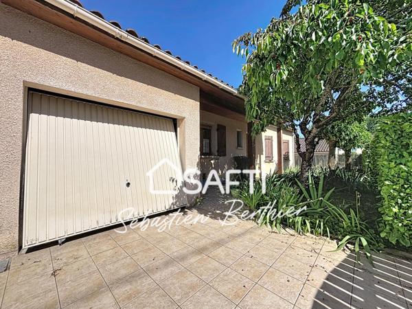 Lavaur – Maison plain-pied 4 chambres avec garage et jardin