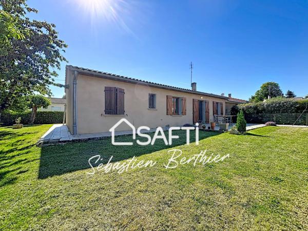 Lavaur – Maison plain-pied 4 chambres avec garage et jardin