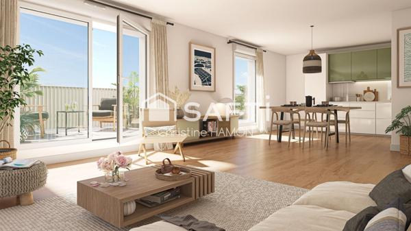 Studio dans le centre avec terrasse et parking