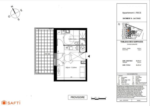 Studio dans le centre avec terrasse et parking