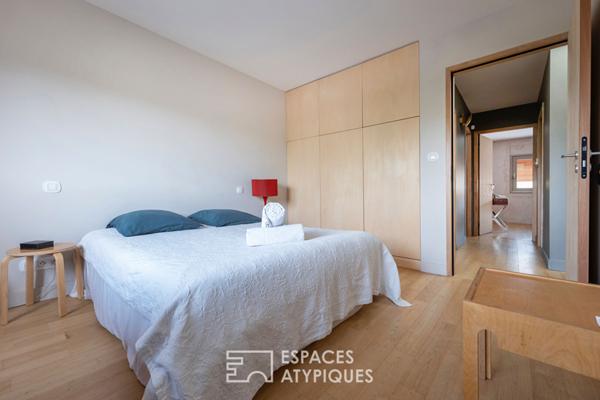 Maison d’architecte bioclimatique avec jardin, piscine et stationnement au coeur du Bouscat