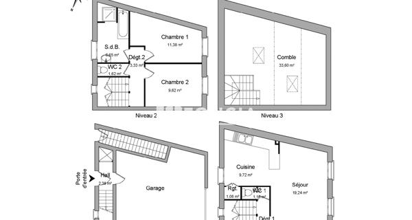 À vendre Maison 4 pièces 67.8 m² - Miribel 01700