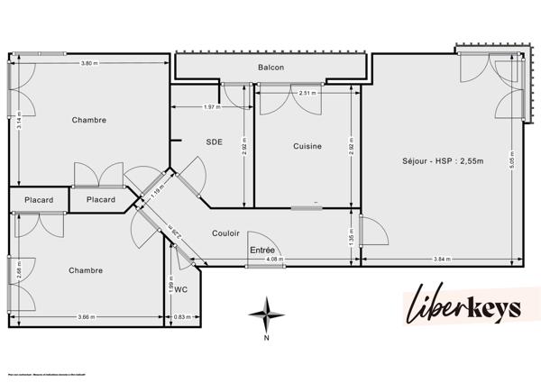 Superbe appartement RDC à 2 pas du centre-ville de Céret. T3 63m2