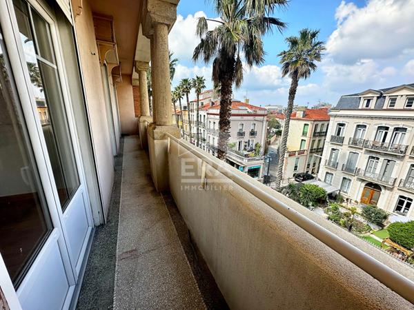 Perpignan Centre : Appartement 4 pièces traversant avec balcon à vendre