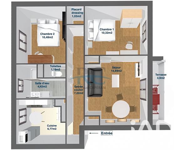 Appartement à vendre 3 pièces 60 m² Toulouse