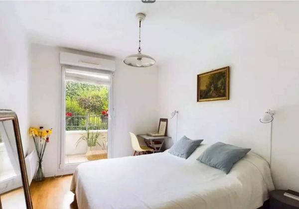 Appartement 3 pièces lumineux avec deux terrasses