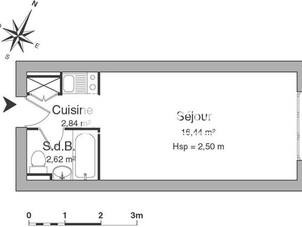 Location Studio 21.9 m² - 6 RUE DU VIVARAIS Vandoeuvre Les Nancy 54500