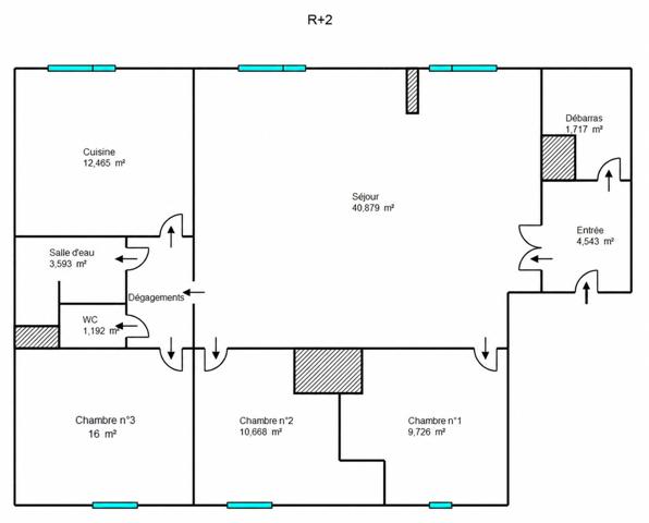 Appartement
         4 pièces
        - 105 m² Exclusivité 166 400 € *