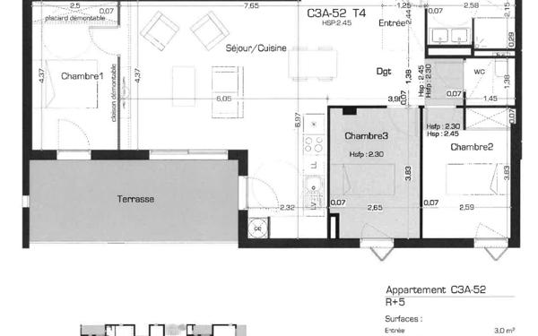 Appartement à louer    4 pièces •  Béziers