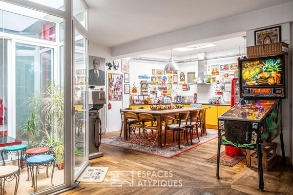Loft rétro avec grand jardin proche Marché de l’Olive