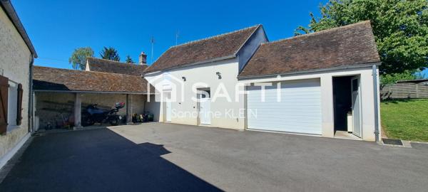 Maison en pierre rénovée avec dépendances, 5 pièces, terrain clos 1000m²