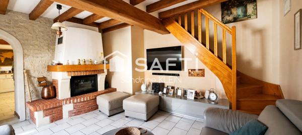 Maison en pierre rénovée avec dépendances, 5 pièces, terrain clos 1000m²