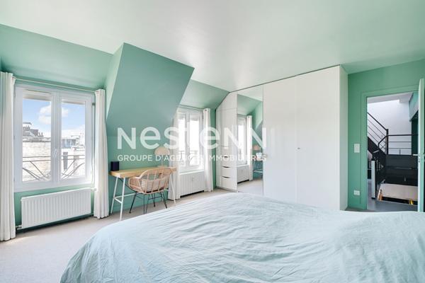 Dernier étage avec Terrasse rooftop de 35 m2 et vue dégagée, Paris 16e - Proche Auteuil - Climatisation Appartement en parfait état - 2/3 chambres