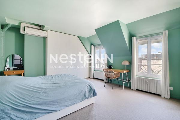 Dernier étage avec Terrasse rooftop de 35 m2 et vue dégagée, Paris 16e - Proche Auteuil - Climatisation Appartement en parfait état - 2/3 chambres