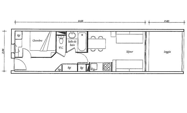 Vente Appartement 2 pièces 28 m2 à Grimaud