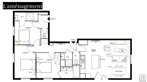 LOCATION TYPE 4 MEUBLE _ ANGERS, Angers 49000