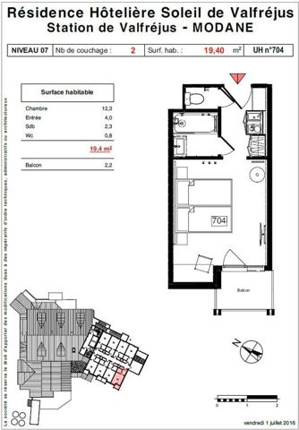 Studio en investissement au pied des pistes de ski