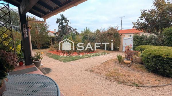Maison chouchoutée avec garage et joli jardin