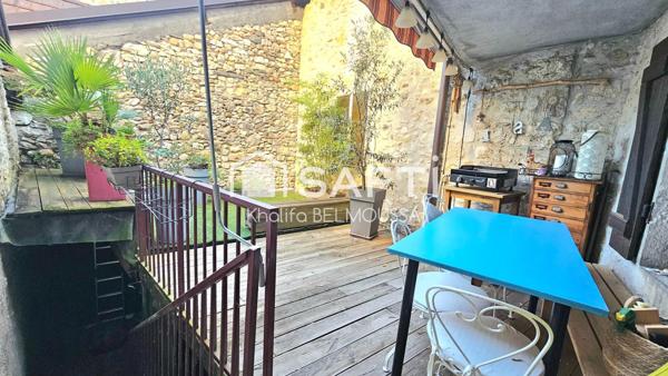 Belle maison de ville de 105 m² avec terrasse, balcon, sous-sol complet et aucun travaux à prévoir – Belley (01300)