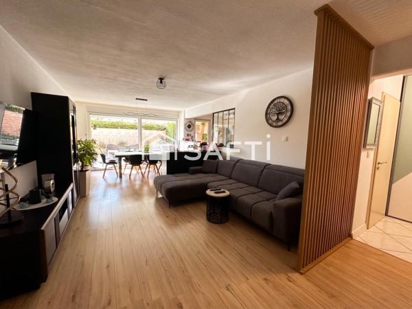 EXCLUSIVITÉ – KEMBS LOECHLÉ | Magnifique F4 en Rez-de-Jardin (94 m²) avec terrasse, garage et jardin sans vis-à-vis