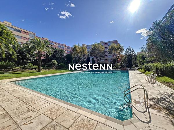 Vallauris T2 - 54 m2 -Terrasse Sud - cave - piscine