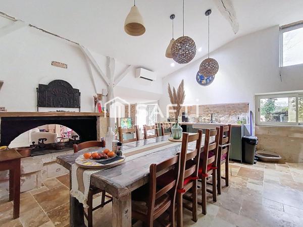 Charme, rénové, terrain arboré