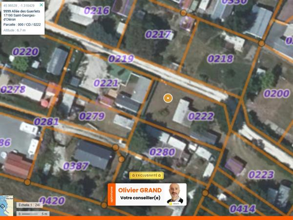 Terrain à vendre de 390,00 m² SAINT GEORGES D'OLERON (17)
