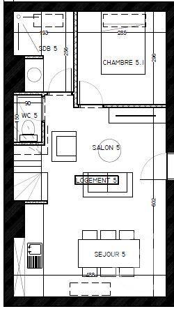 Appartement T3 à vendre  3 pièces - 43,17 m2 ROUBAIX - 59