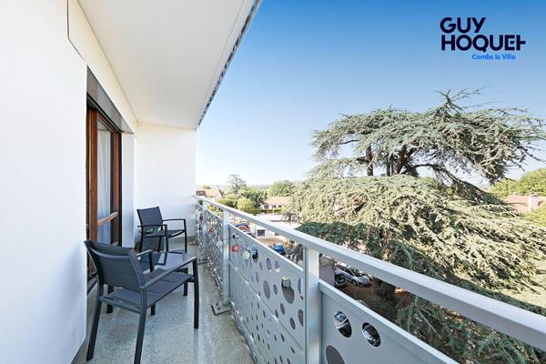 À vendre : studio à Combs-la-Ville avec terrasse, place de parking et cave