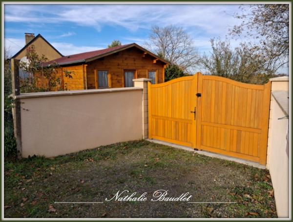 Saint-Symphorien (72240) Chalet en bois 3 pièces avec vue imprenable sur la campagne