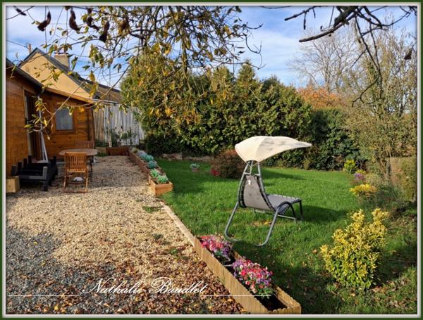 Saint-Symphorien (72240) Chalet en bois 3 pièces avec vue imprenable sur la campagne
