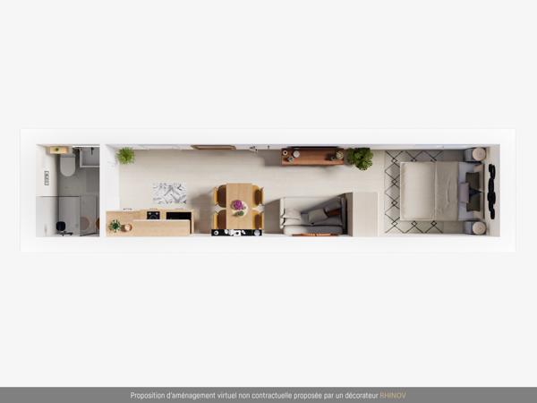 Amiens (80000) STUDIO AVEC COUR CENTRE VILLE