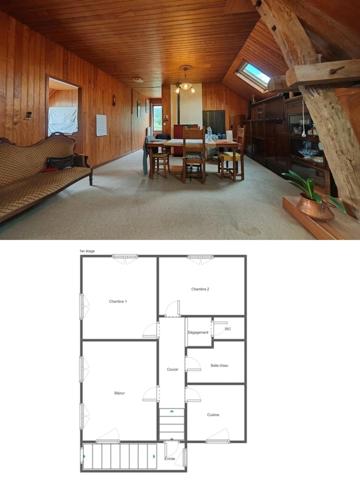 Ensemble immobilier composé de 4 appartements et 300 m² de murs commerciaux LIBRES + jardin