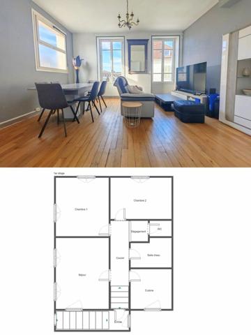 Ensemble immobilier composé de 4 appartements et 300 m² de murs commerciaux LIBRES + jardin