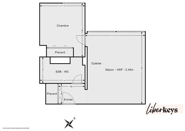 Appartement T2 de 39m² | Cusset | Villeurbanne