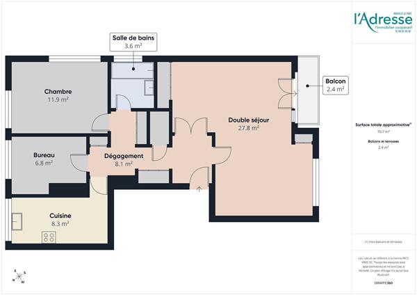 Appartement Joinville Le Pont 4 pièce(s) 70.28 m2
