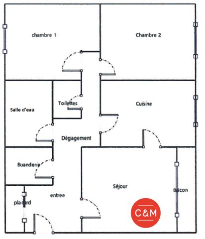 44400 REZE REZE 8 MAI - Appartement meublé 3 pièces 68 m²