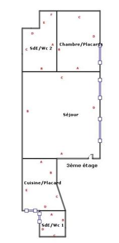 Appartement – 63m² – Paris 4ème