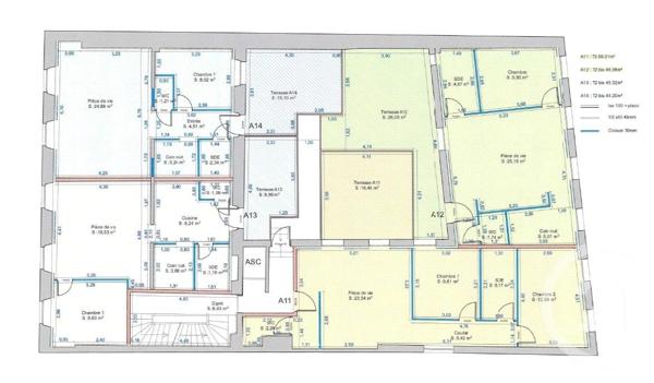 Appartement à vendre  3 pièces - 59,01 m2 CAUTERETS - 65