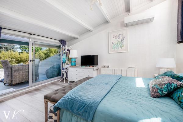 BISCARROSSE - MAISON D'ARCHITECTE ATYPIQUE SUR PARC