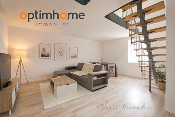 Appartement duplex rénové 3 chambres avec mezzanine proche centre